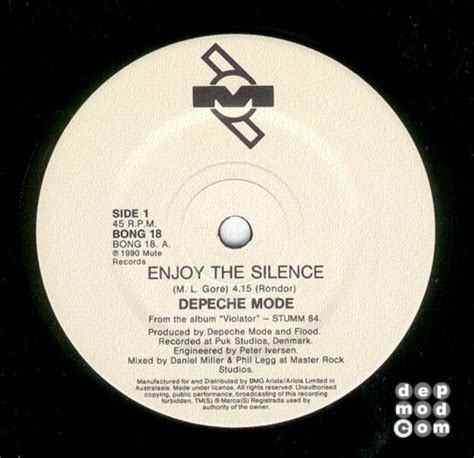 depeche mode enjoy the silence release date